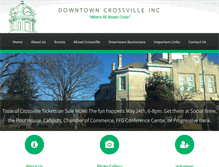 Tablet Screenshot of downtowncrossvilleinc.net